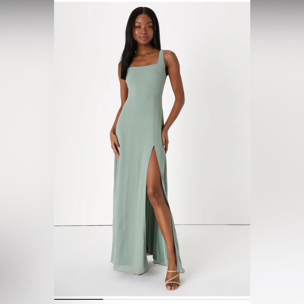 NWOT Remarkable Arrival Sage Brush Sleeveless Maxi Dress small